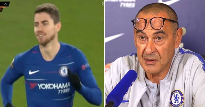 Maurizio Sarri Defends Jorginho After Being Booed By Chelsea Fans 