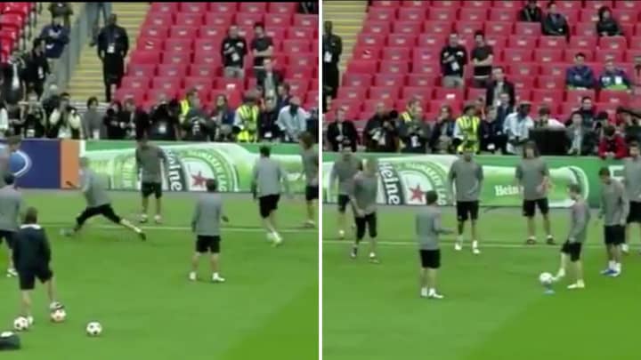 Barcelona's Rondo Warm-Up From The Champions League Final Is Unbelievable