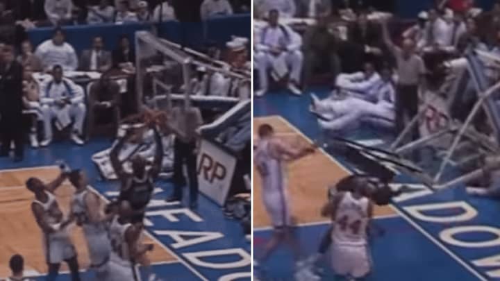 A 21-Year-Old Shaquille O'Neal Breaking The Backboard Is Just Insane 