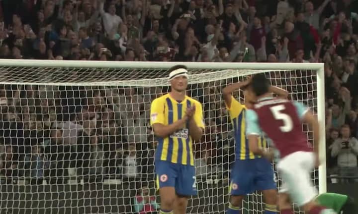 WATCH: Accrington Stanley Player Applauds Payet's Last Minute Free Kick