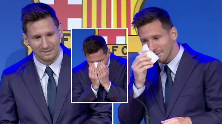 Lionel Messi Says Emotional Farewell To Barcelona At Press Conference