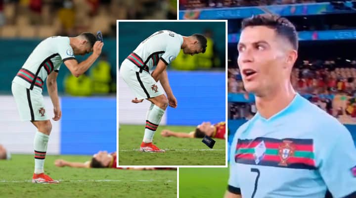 Furious Cristiano Ronaldo Throws Captain's Armband On Pitch After Portugal's Euro 2020 Exit To Belgium