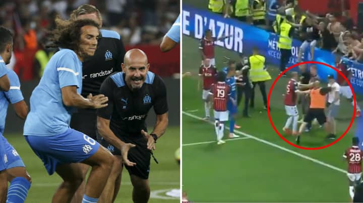 Marseille Physio Banned For A Year After Running On Pitch And Punching A Fan