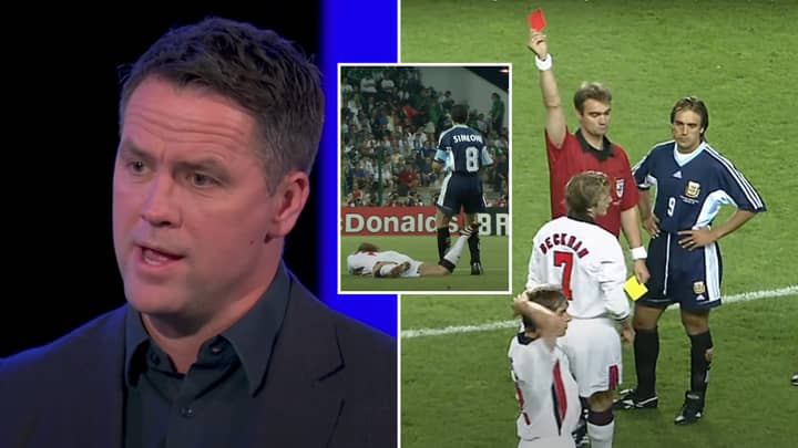 Michael Owen Furiously Dismantled David Beckham While Talking About His Red Card At 1998 World Cup