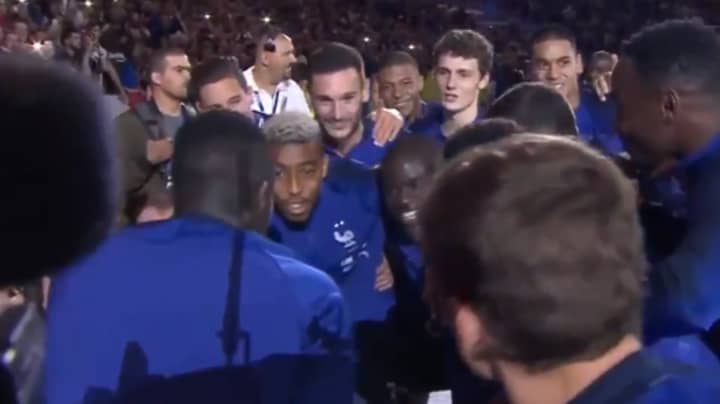 France Players Singing N'Golo Kanté's Song With 80,000 Fans Is The Best