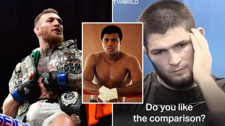 Conor McGregor's Reaction To Being Called 'Muhammad Ali Of The UFC' Was Incredibly Different To Khabib's