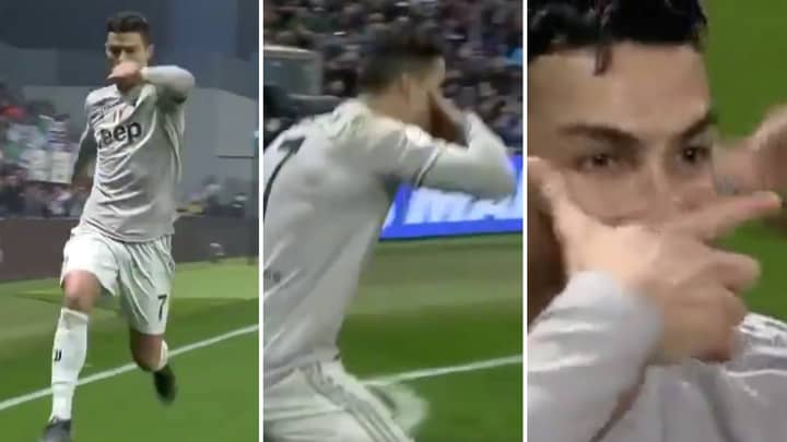 Cristiano Ronaldo Combines His ‘Sí’ Celebration With Paulo Dybala's 'Dybalamask' After Scoring