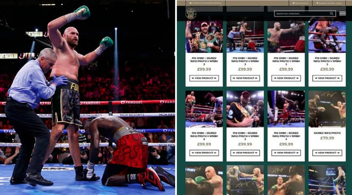 You Can Now Buy Signed £100 Photos Of Deontay Wilder Getting Knocked Out On Tyson Fury's Official Website 
