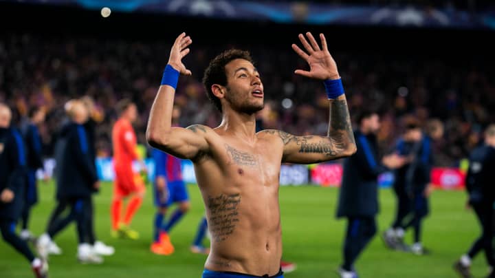 Neymar Won A Bet He Made With Barca Teammates Before PSG Second Leg