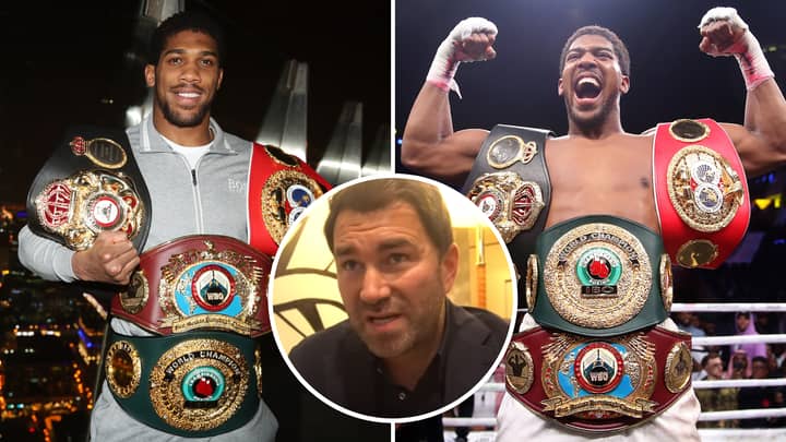 Anthony Joshua Could Be Forced To Vacate One Of His World Titles, Says Eddie Hearn