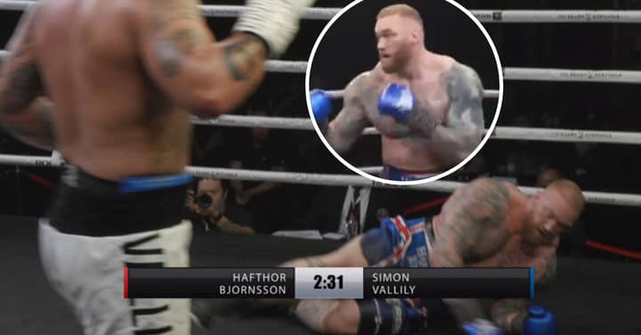 Hafthor Bjornsson Gets Rocked And Hits Canvas In Final Bout Before Eddie Hall Showdown
