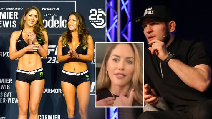 UFC Octagon Girl Brittney Palmer Reacts To Khabib's Controversial Ring Girl Comments 