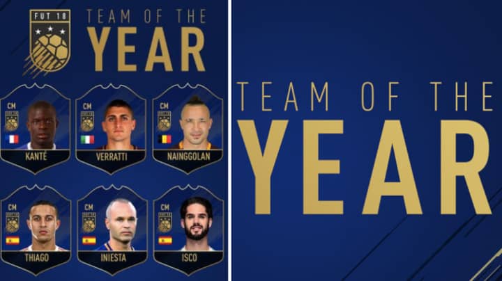 One Of World's Most In-Form Players Is Not Included In FIFA 18's Team Of The Year Shortlist