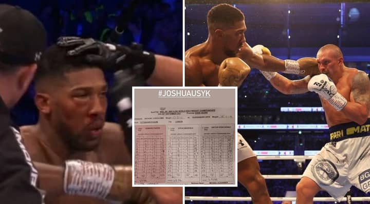 Judges Scorecards Reveal That Anthony Joshua Was Winning Until His Eye Injury In The Ninth-Round
