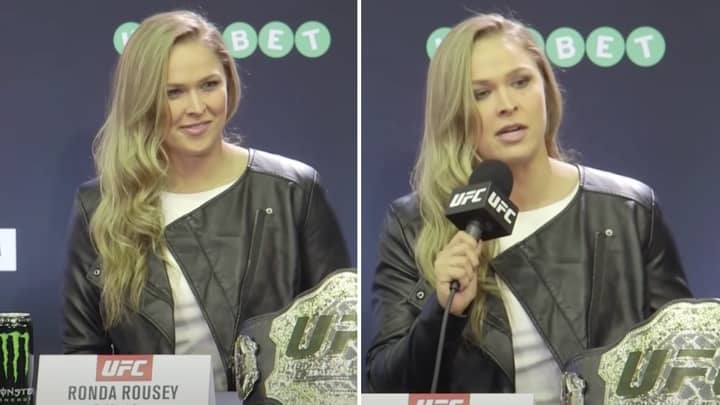UFC Legend Ronda Rousey Met With Applause For Brilliant Response To Equal Pay In Sports