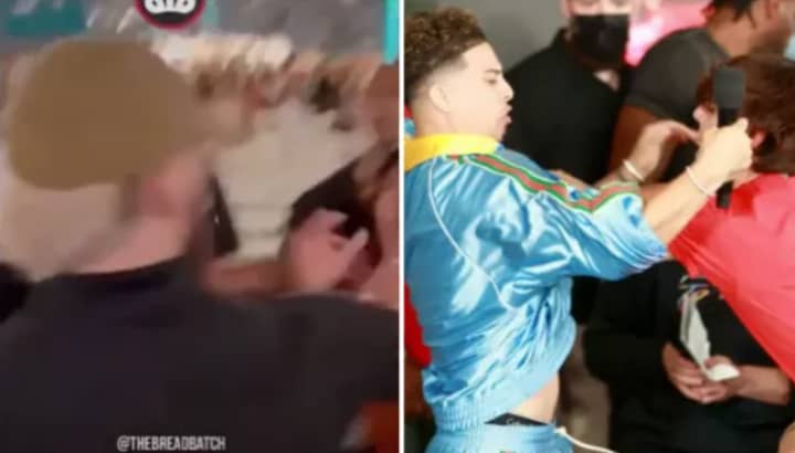 Footage Emerges Of Bryce Hall And Austin McBroom Clashing At Floyd Mayweather vs Logan Paul Fight