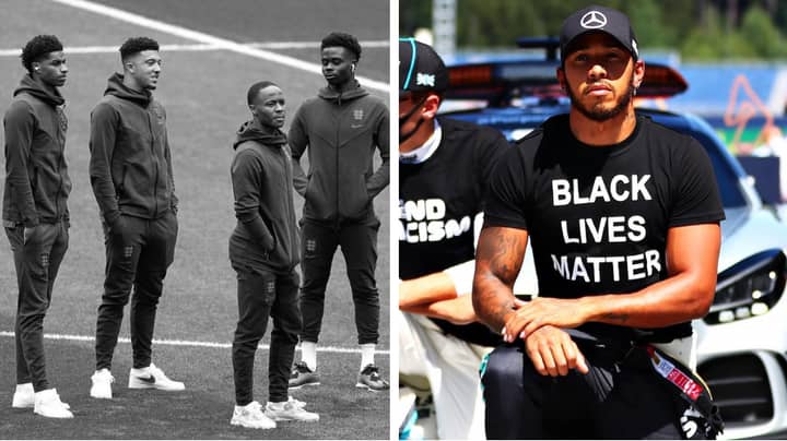 Lewis Hamilton Sends Powerful Anti-Racism Message After England Players Cop Vile Abuse