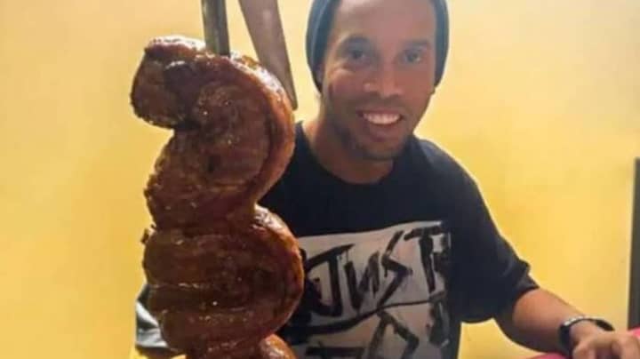 Ronaldinho Spent His 40th Birthday In Prison, With A BBQ And Cake