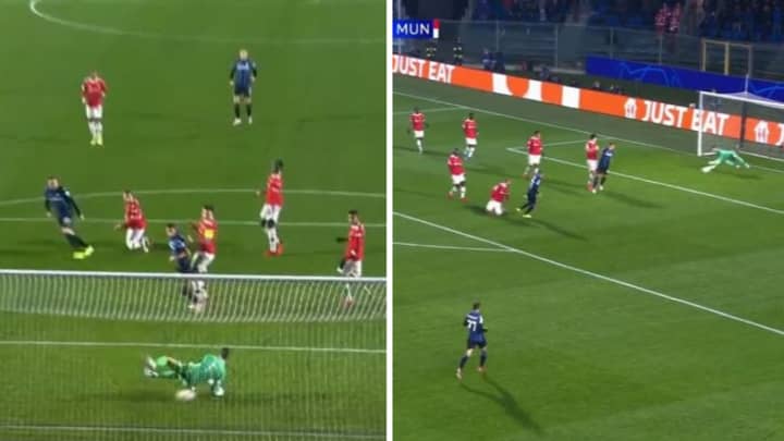 David De Gea Commits Huge Error In Goal As Ball Squirms Underneath Him Against Atalanta 
