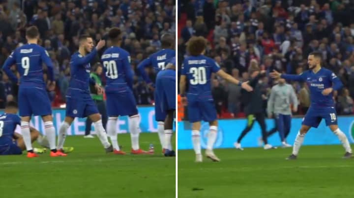Eden Hazard Consoled All Of His Chelsea Teammates After Penalty Loss