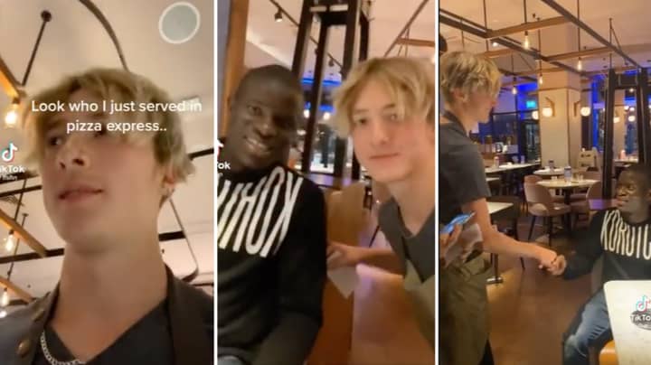 Pizza Express Waiter Meets N'Golo Kante In Restaurant And Films The Entire Thing 