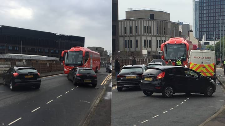 Liverpool's Team Bus Blocked And Tyres Punctured Ahead Of Manchester United Game