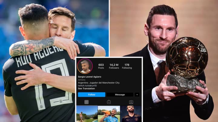 Fans Convinced Lionel Messi Deal Is Happening After Sergio Aguero Removes '10' From Instagram Handle
