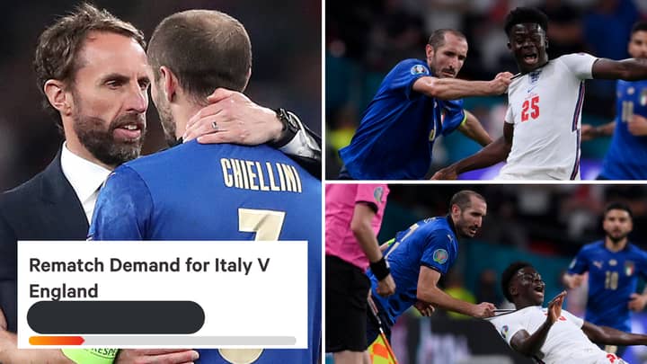 Fan's Petition Demands Rematch Of Euro 2020 Final After Giorgio Chiellini's Disgusting Challenge On Bukayo Saka