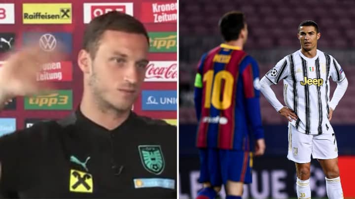 Marko Arnautovic Claims Cristiano Ronaldo And Lionel Messi Are From A Different Planet During Press Conference