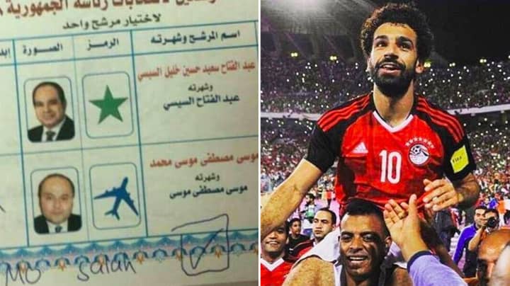 Egyptians Crossed Out Candidates, Voted For Mohamed Salah During The Presidential Elections 