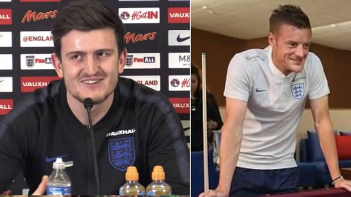 Jamie Vardy Sneaks Into England Press Conference, Asks Harry Maguire Hilarious Question 