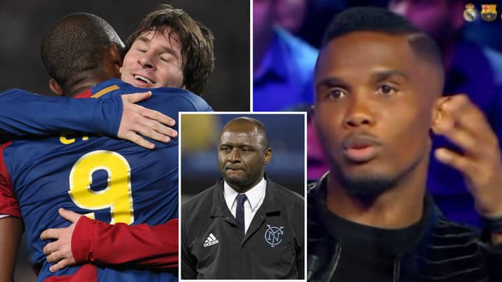 Samuel Eto'o's Incredible Message To Patrick Vieira Before He Played Against A Young Lionel Messi In 2005
