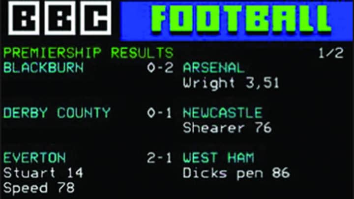 Remembering The Days When You Checked The Football Scores On Teletext 