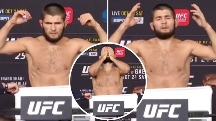 Khabib Nurmagomedov’s 'Relieved' Reaction After Just Making Weight For UFC 254 Clash Against Justin Gaethje