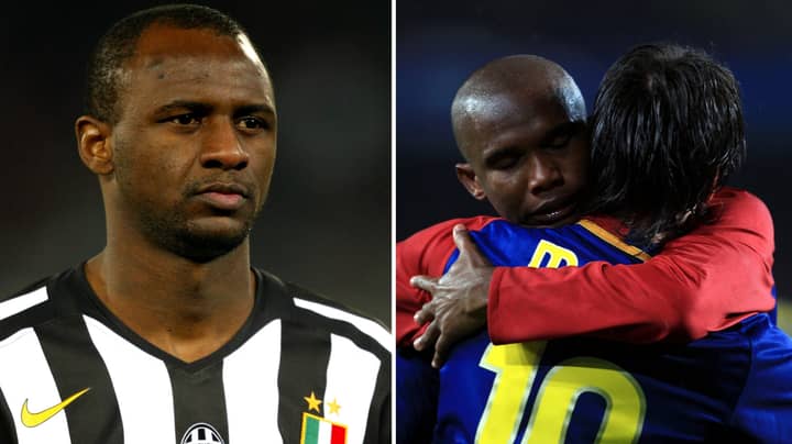 Samuel Eto’o Recalls His Message To Patrick Vieira Before He Played Against Lionel Messi In 2005