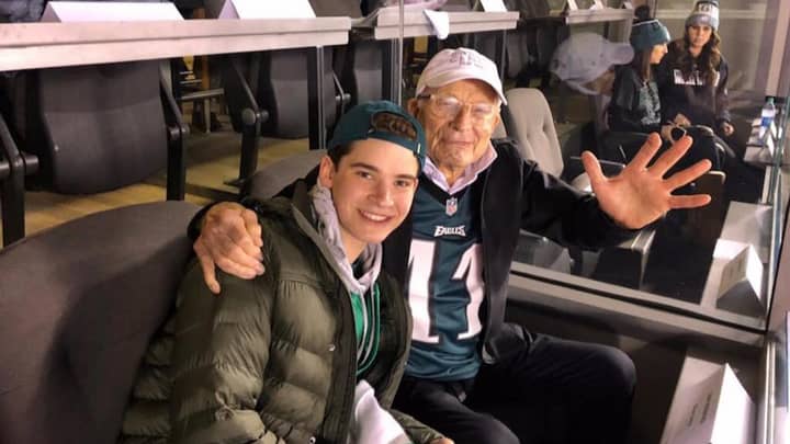 99-Year-Old Eagles Fan With Rags-To-Riches History Celebrates Super Bowl Win