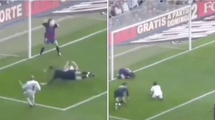 Carles Puyol Shares Clip Of Roberto Carlos Shot That Nearly 'Ripped His Head Off'