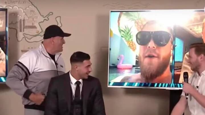 John Fury Genuinely Squared Up To Jake Paul While He Was On A TV Monitor