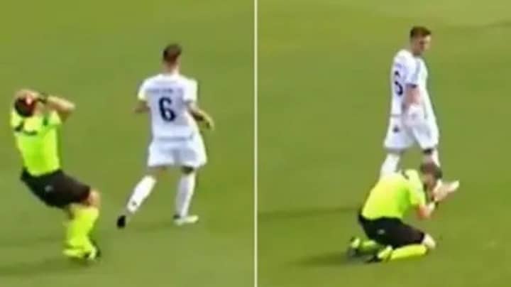Danish Referee Falls To Knees After Making A Huge Mistake