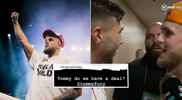Jake Paul Has Drawn Up A Contract For Tommy Fury Fight, Includes 'Tommy Fumbles' Name Change Bet