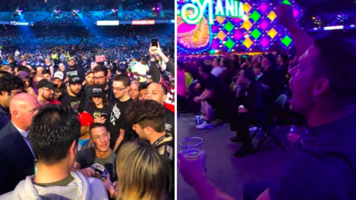John Cena Is At Wrestlemania As A Fan And It's Brilliant