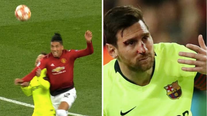 Chris Smalling Has Spoken About His Collision With Lionel Messi 