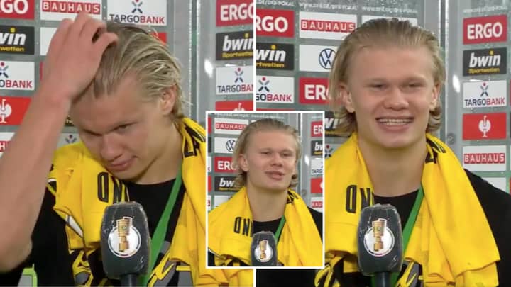 Erling Haaland Gives Longest Post-Match Interview Yet And His Incredible Personality Was On Show 