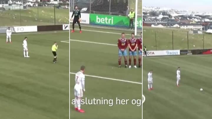 Player Scores Eight Minute Hat-Trick Of Brilliant Free Kicks