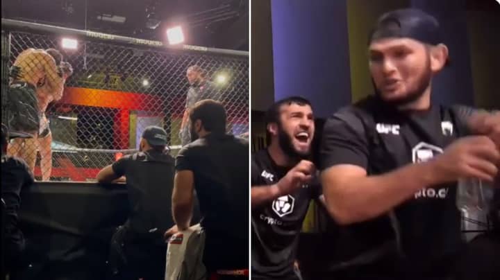 Cageside Video Shows Coach Khabib Implementing 'Father's Plan' And It's So Fascinating 