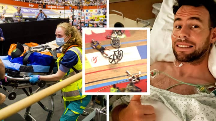 Mark Cavendish Rushed To Hospital On A Stretcher After Horror Cycling Crash