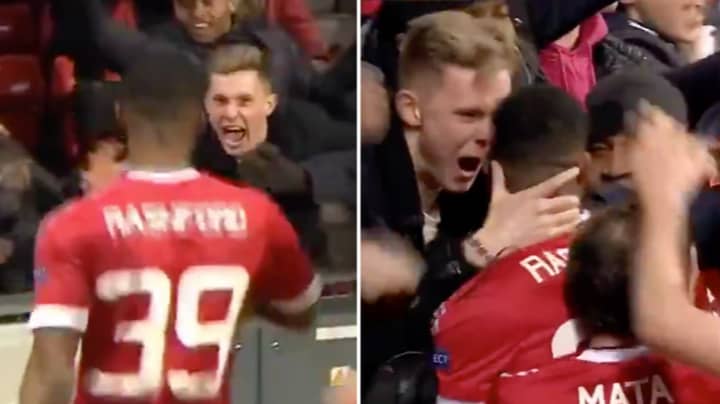 Dean Henderson Was A Fan In The Crowd When Marcus Rashford Scored His First Ever Manchester United Goal