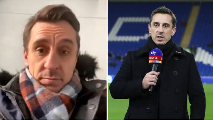 Gary Neville Honestly Reacts To Fans Slamming His Commentary During Burnley Vs. Manchester United