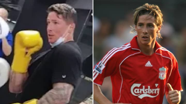 Fernando Torres Shows Off Incredible Body Transformation While Boxing In The Gym