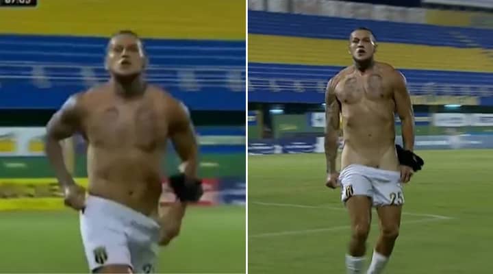 Raul Bobadilla Celebrates Goal By Exposing Part Of His Manhood In Wild Celebration
